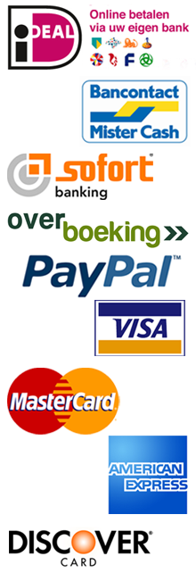 Betaalmethoden iDeal PayPal MisterCash Overboeking Creditcard